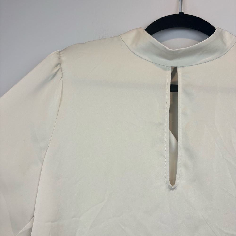 Aritzia Babaton Blouse in matte pearl satin - Picture 3 of 12